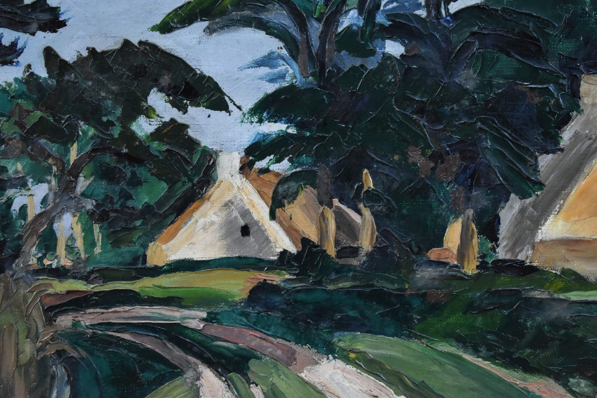 Georges Pacouil - A Village Landscape-photo-3