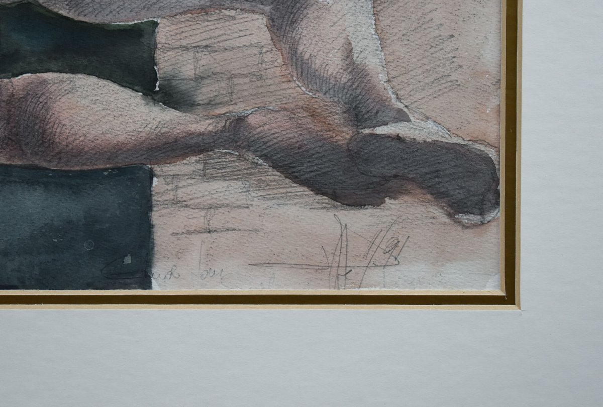 Roger Coppe - Nude Figure On The Wall-photo-5