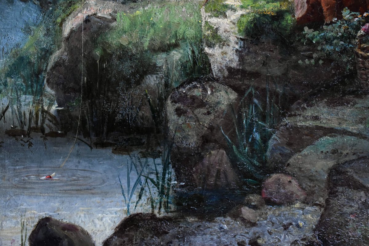 Alfred Jansson - Un garçon à la pêche-photo-2