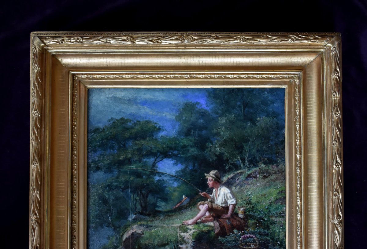 Alfred Jansson - Un garçon à la pêche-photo-3
