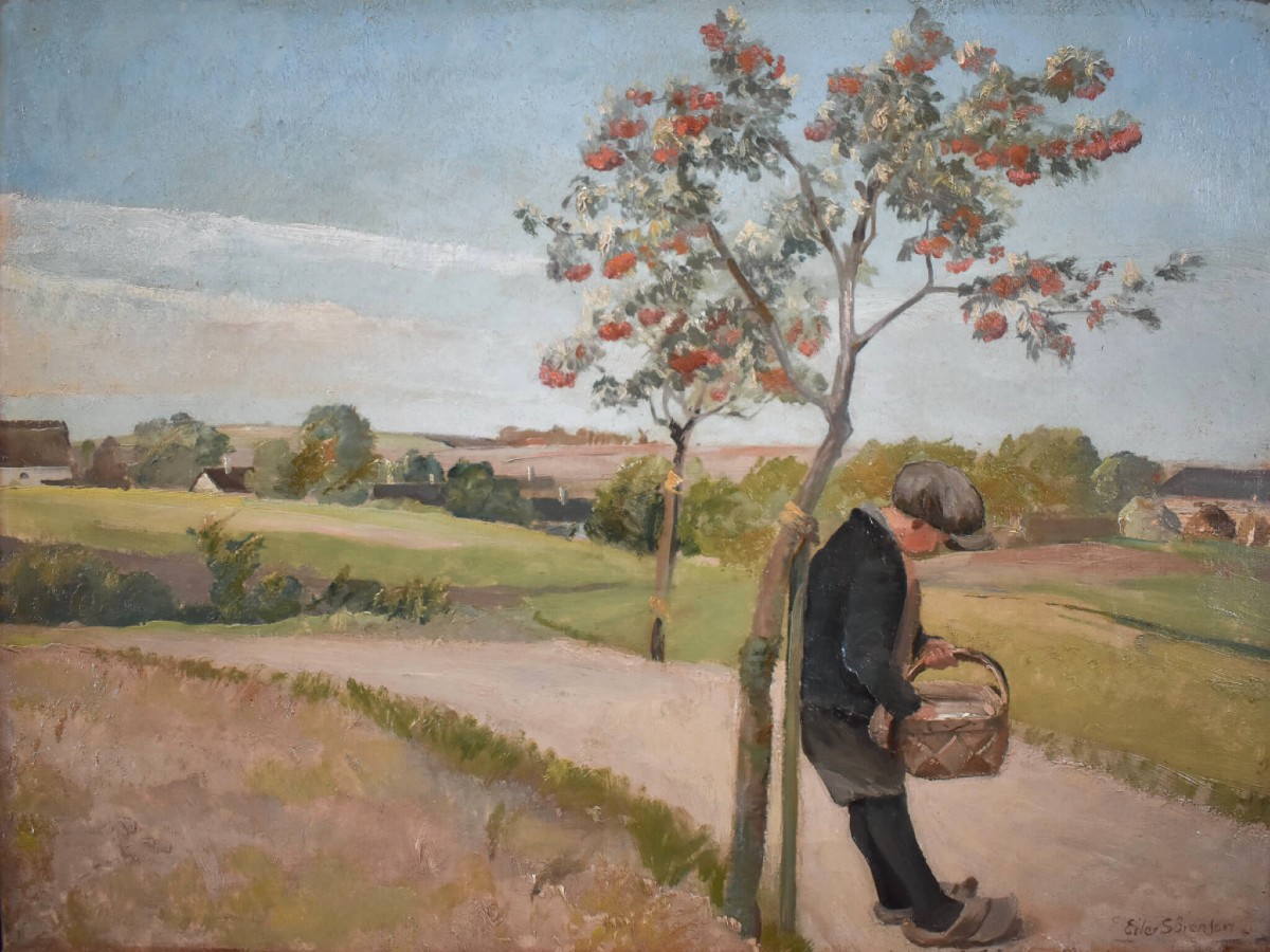 Eiler Sørensen  - Landscape With Young Boy