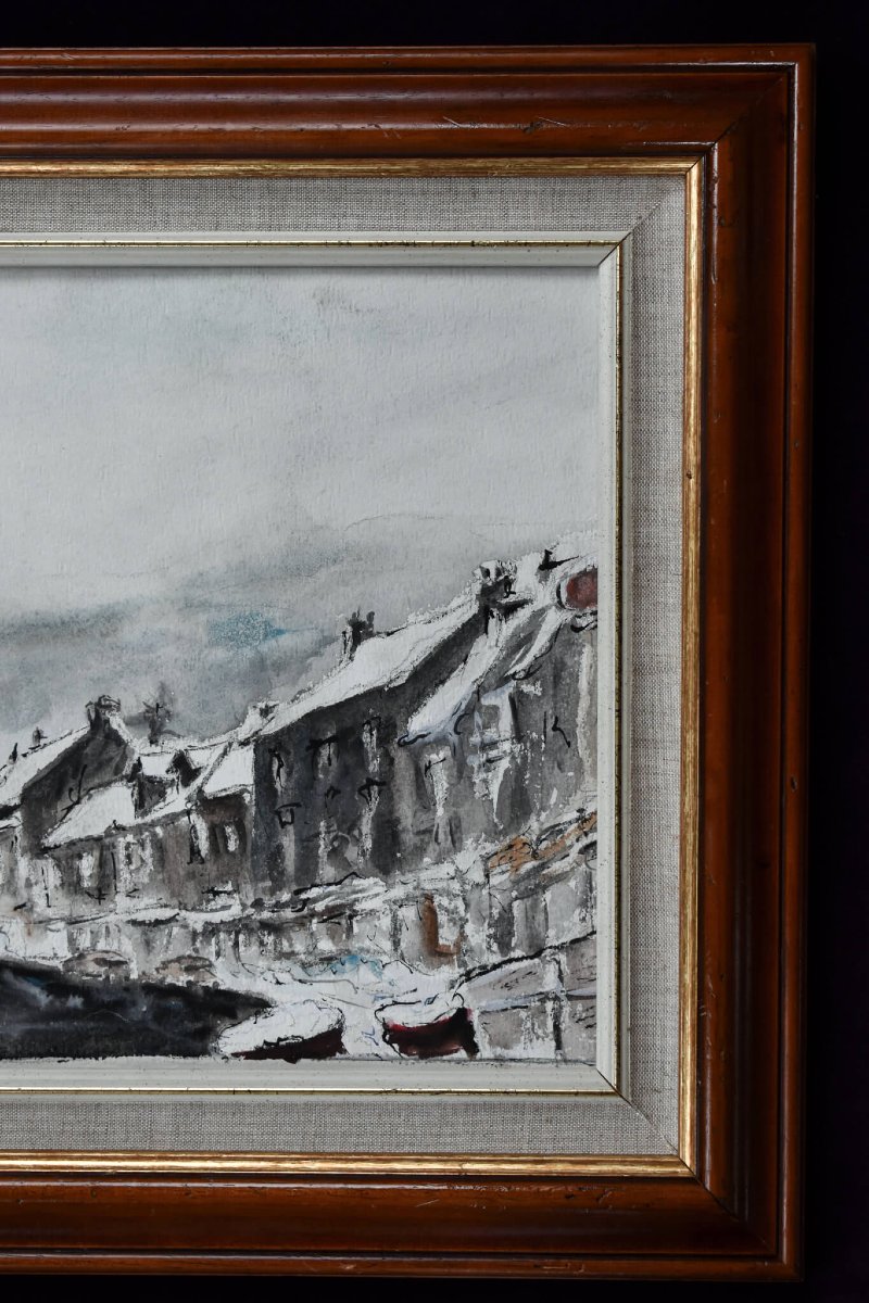 Robert Ibanez – Scène de rue hivernale-photo-1