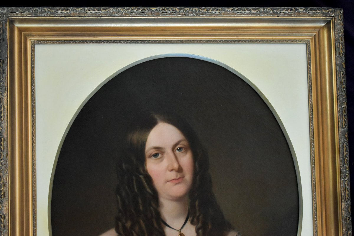 Arthur Miles - Portrait Of Charlotte Waddell, 1867-photo-3