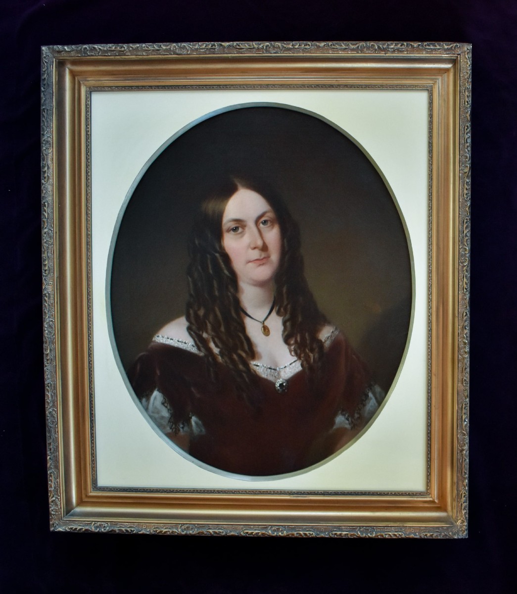 Arthur Miles - Portrait Of Charlotte Waddell, 1867