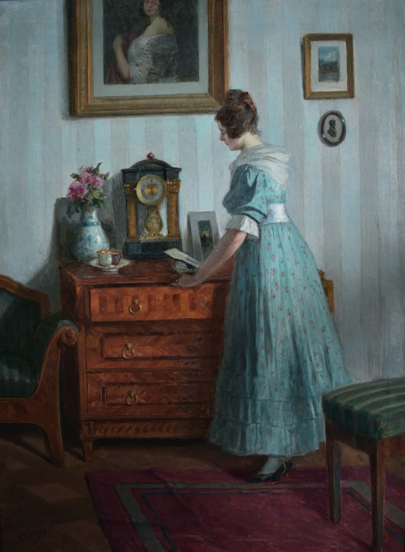 Robert Scheffer - Biedermeier Interior Scene