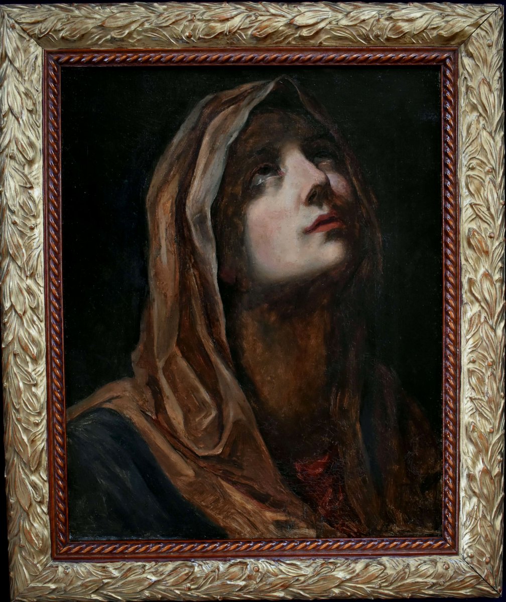Mater Dolorosa d'après Guido Reni - École allemande du XIXe siècle-photo-2