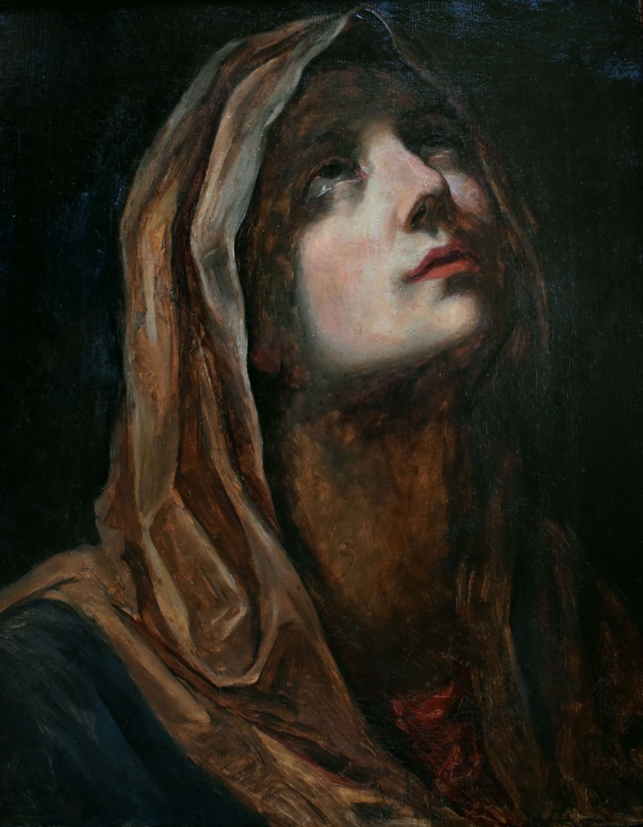 Mater Dolorosa d'après Guido Reni - École allemande du XIXe siècle-photo-3
