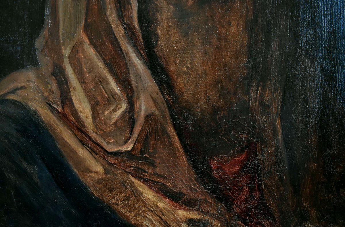 Mater Dolorosa d'après Guido Reni - École allemande du XIXe siècle-photo-3