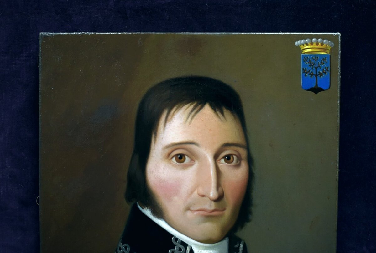 Charles Antoine Paré - Portrait d'un gentilhomme-photo-3