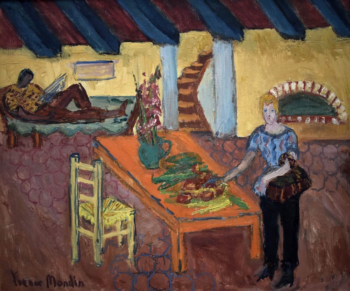 Yvonne Mondin - 1950s French Interior Scene-photo-3