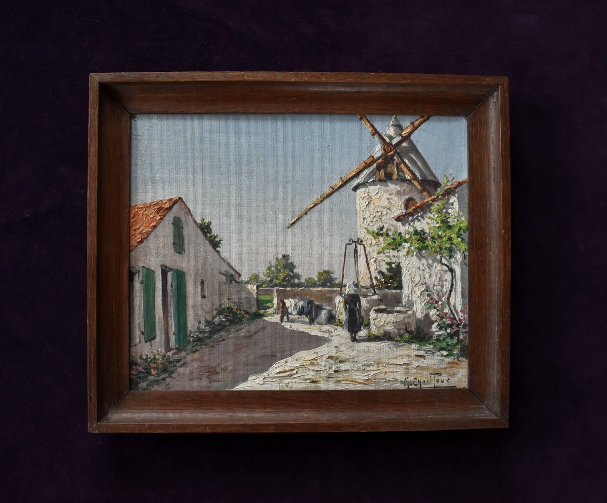 Max Chailloux - Rural Windmill Scene-photo-2