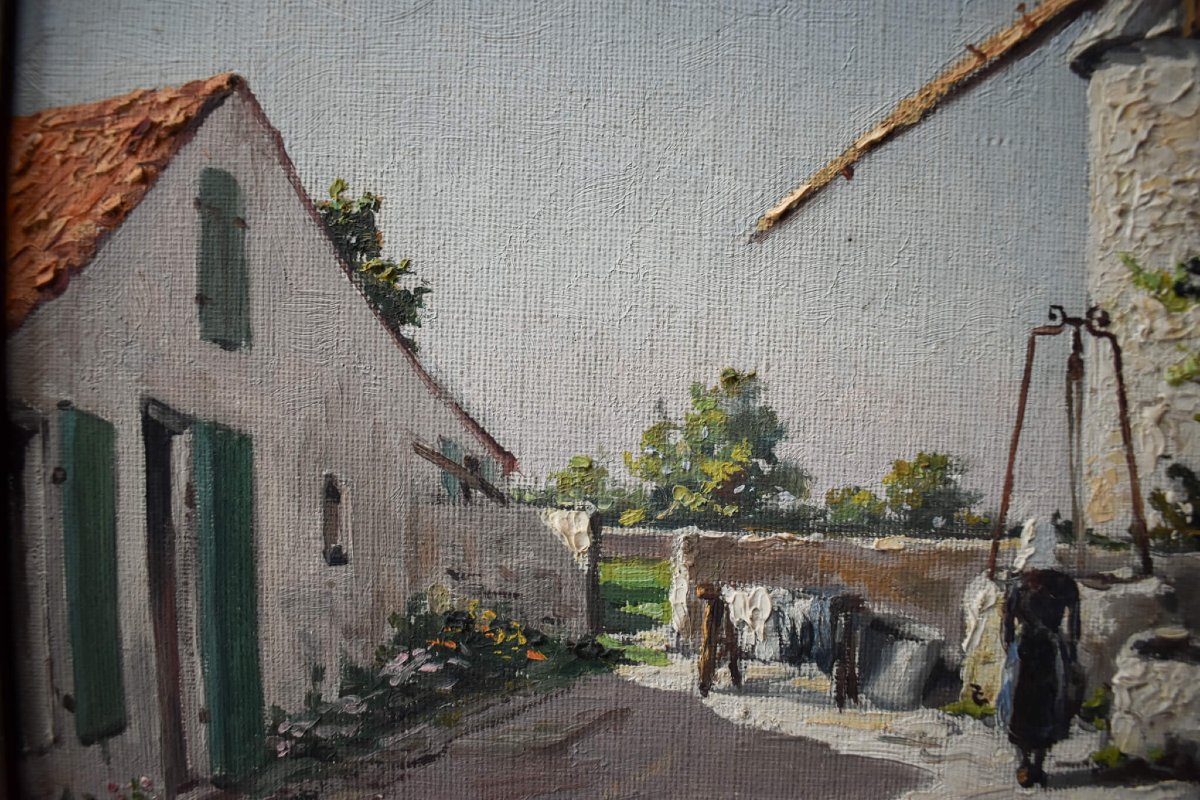Max Chailloux - Scène rurale au moulin à vent-photo-1