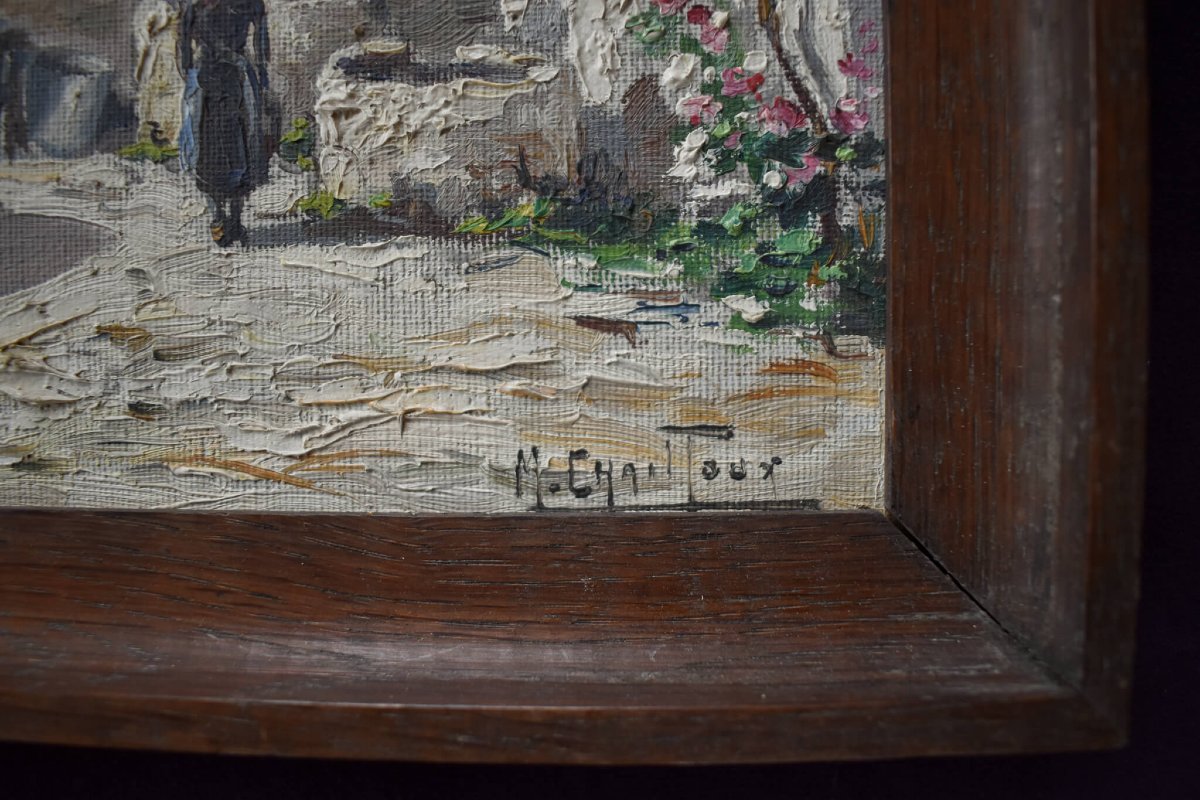 Max Chailloux - Scène rurale au moulin à vent-photo-5