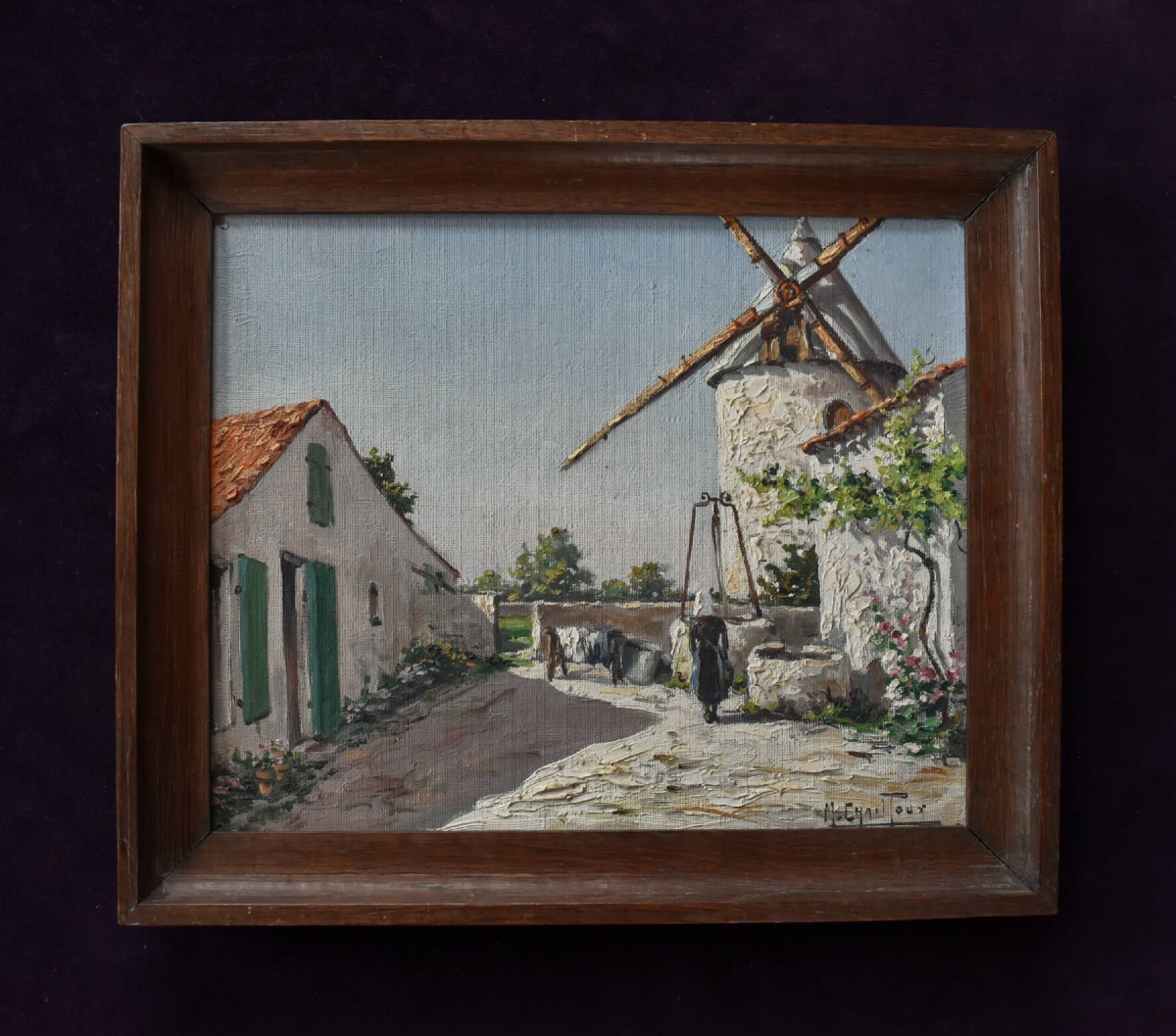 Max Chailloux - Scène rurale au moulin à vent