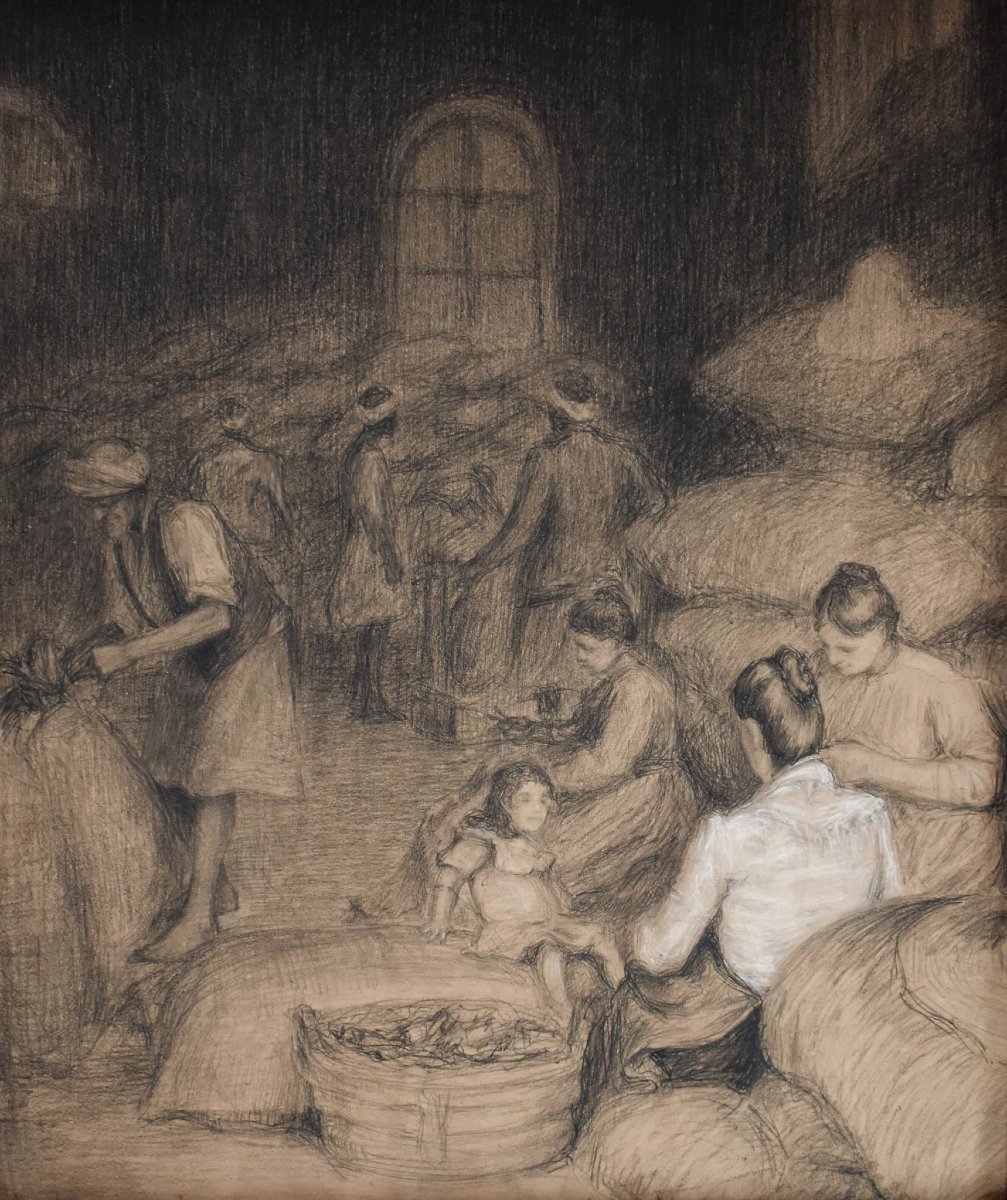 édouard Pannetier - Workers In A Warehouse-photo-3