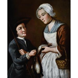 Nicolas Gresly - Young Hunter Negotiates His Catch