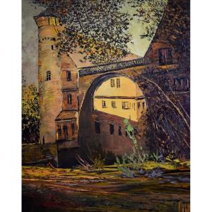 Otto Rut - Paysage du château de Furstenau