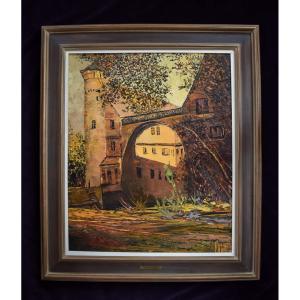 Otto Rut - Paysage du château de Furstenau