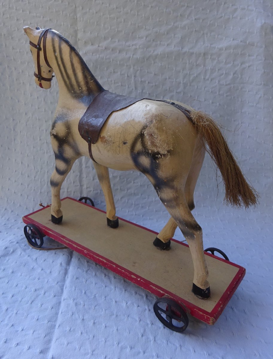 Antique 19th Century Horse Toy-photo-2