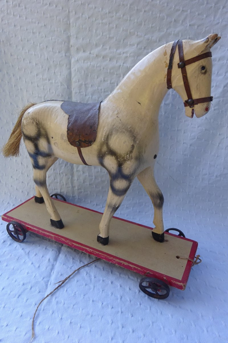 Antique 19th Century Horse Toy-photo-6