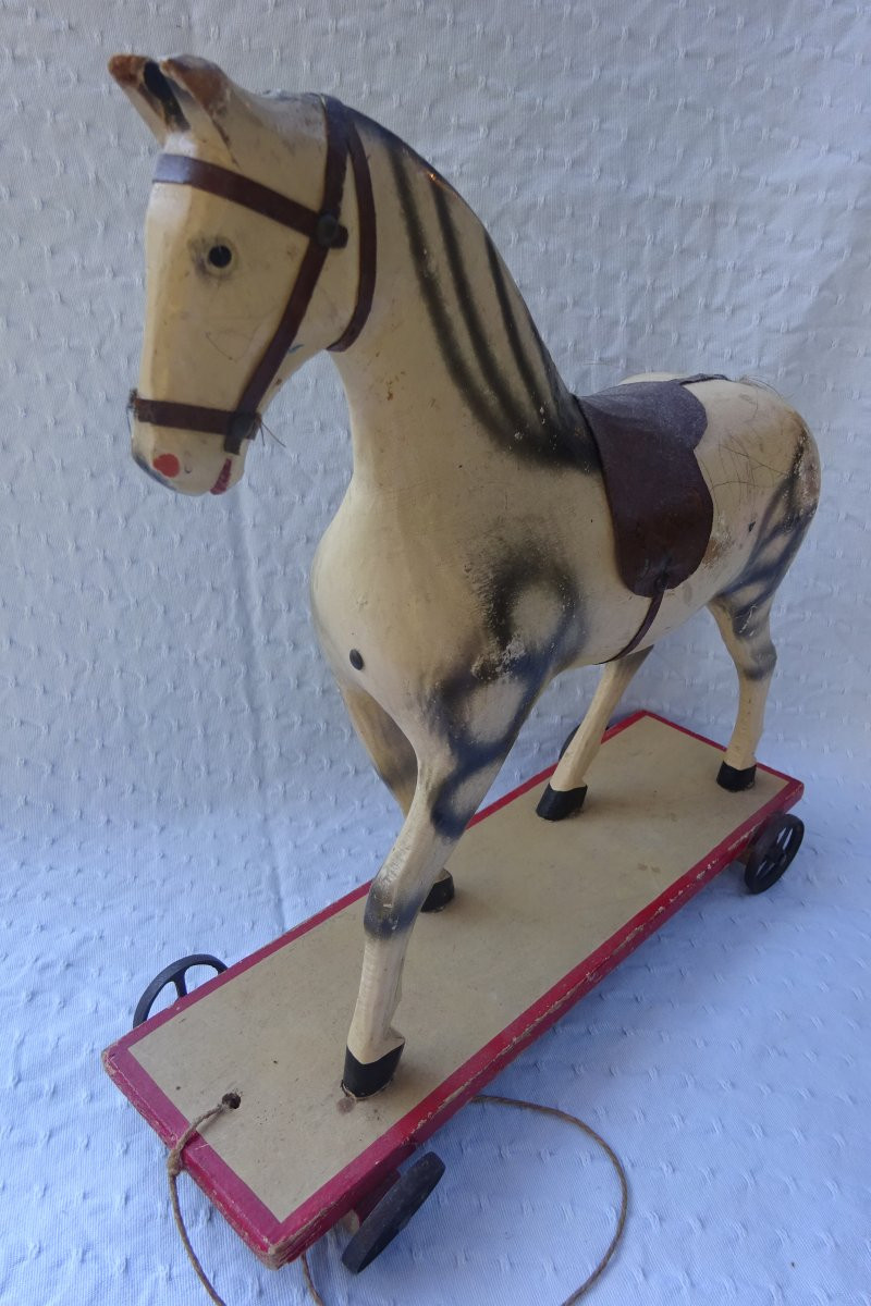 Antique 19th Century Horse Toy-photo-7