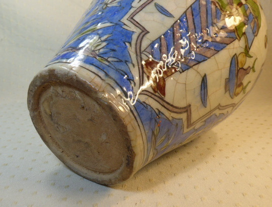 Figurative Pottery Vase, Qajar Iran, Circa 1880.-photo-1