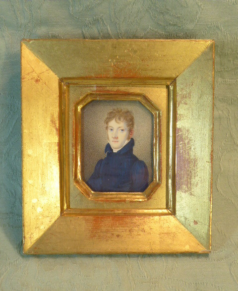 Pair Of Miniatures Depicting A Young Man And A Young Woman. 1820s.-photo-2