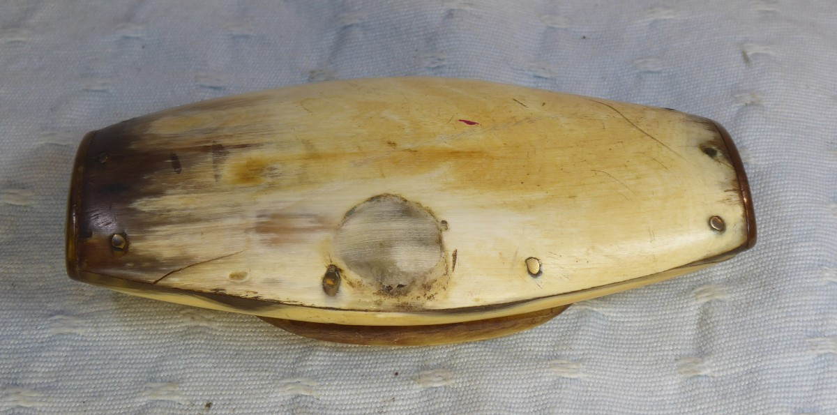 19th Century Horn Snuffbox-photo-1