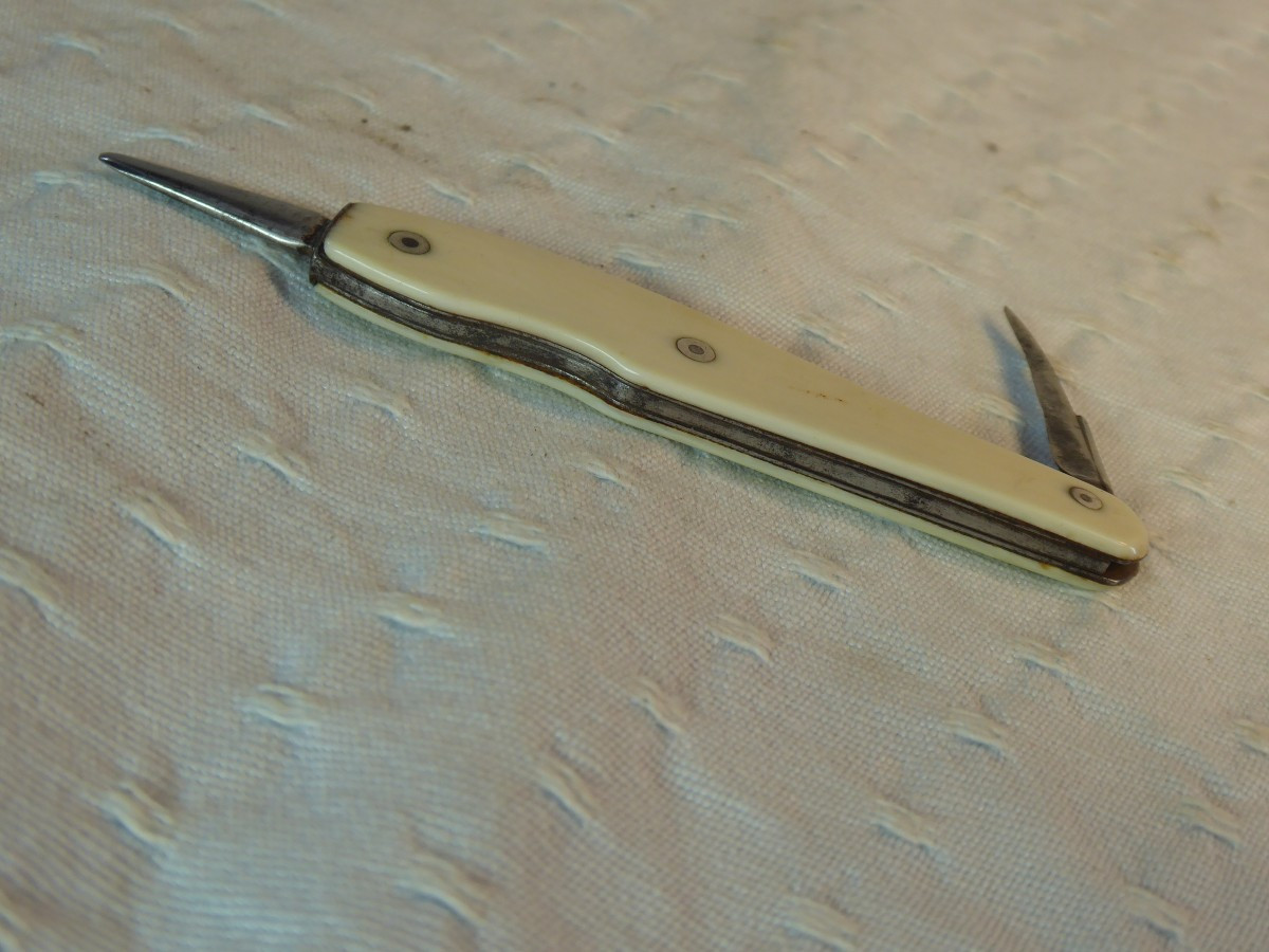  Rare canif d'officier d'époque Napoléonienne.-photo-3