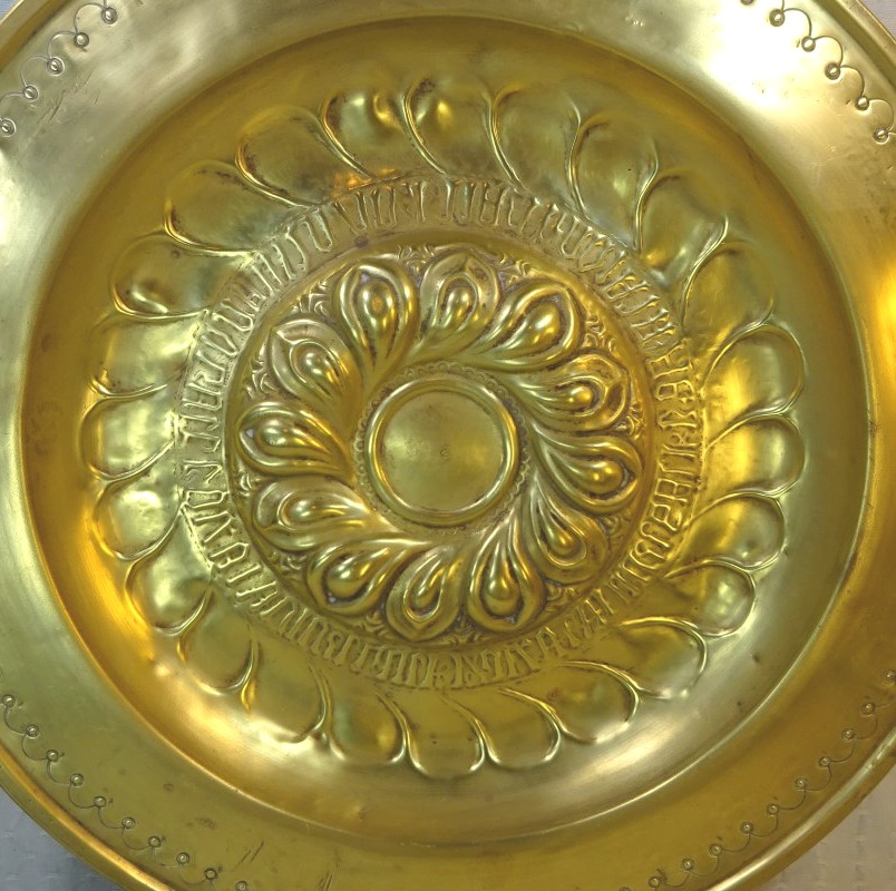 Plat à aumônes de Nuremberg, XVIe siècle.-photo-2