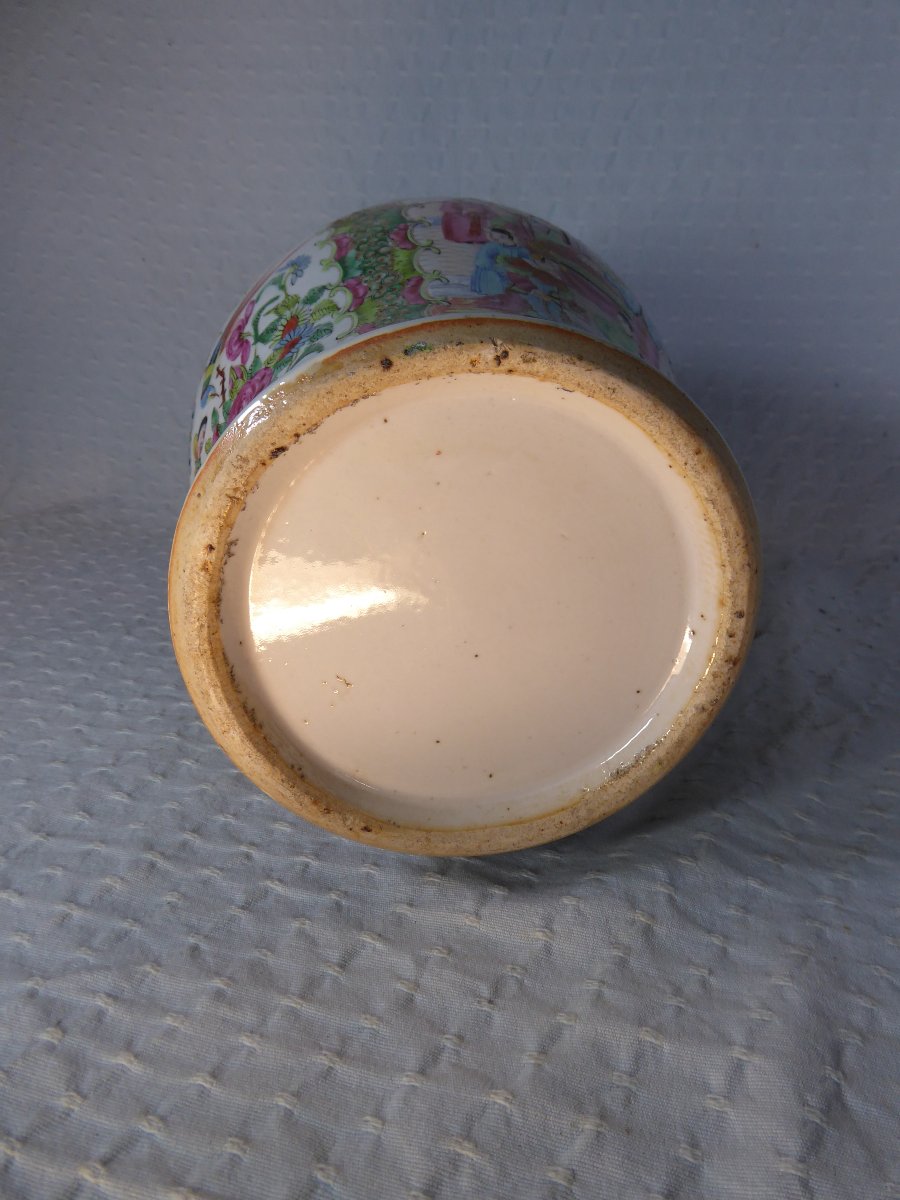 Large 19th-century “famille Rose” Vase-photo-4