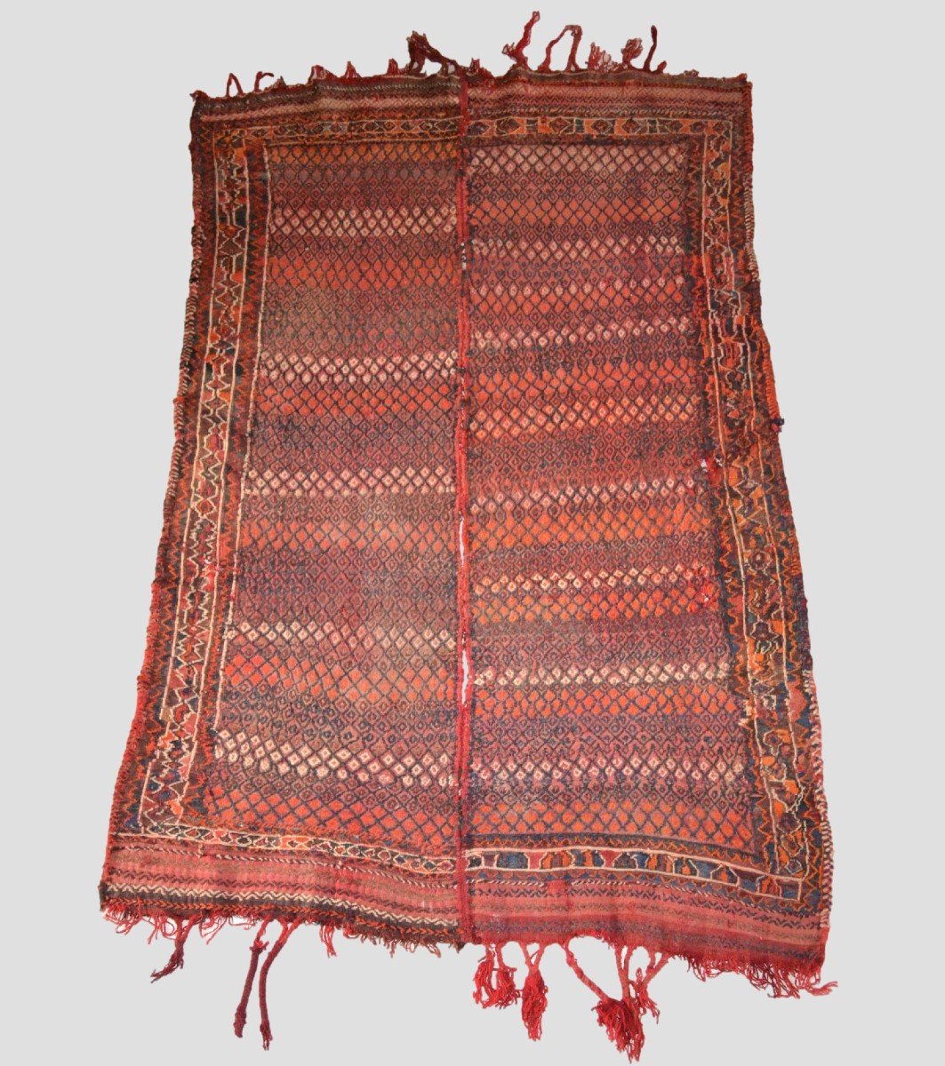 Rarissime Karkin ancien, 162 x 227 cm, laine sur laine nouée main, Afghanistan, XIXème -photo-2