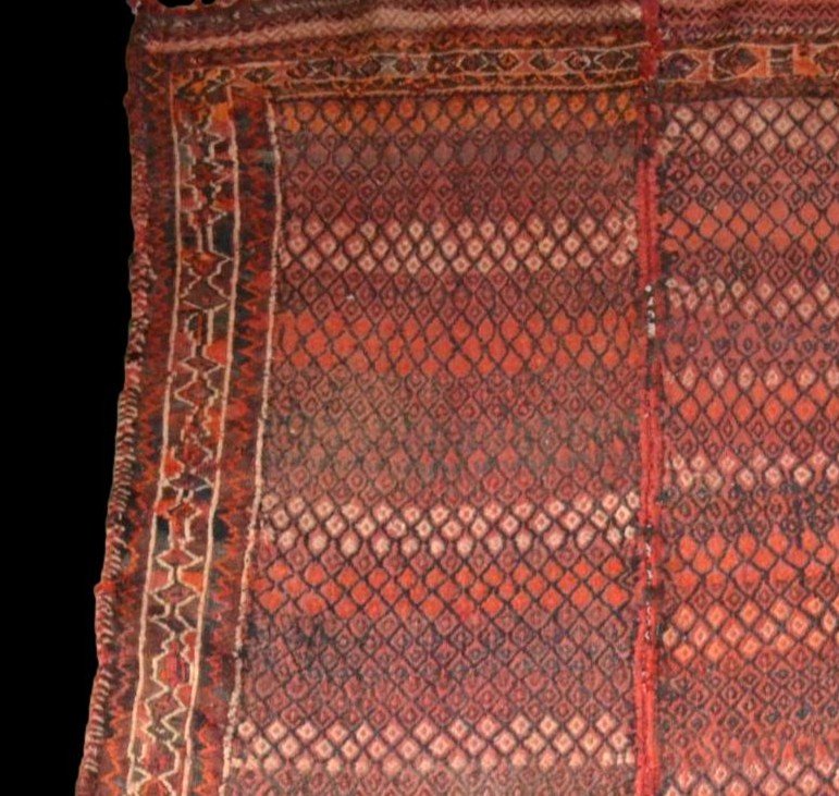 Rarissime Karkin ancien, 162 x 227 cm, laine sur laine nouée main, Afghanistan, XIXème -photo-3