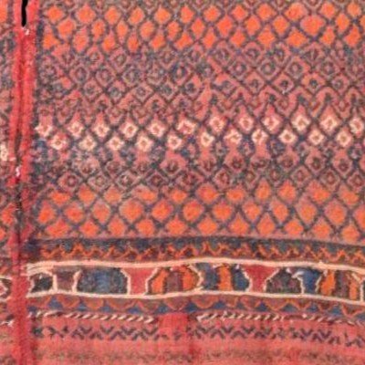 Extremely Rare Old Karkin, 162 X 227 Cm, Wool On Hand-knotted Wool, Afghanistan, 19th Century-photo-4
