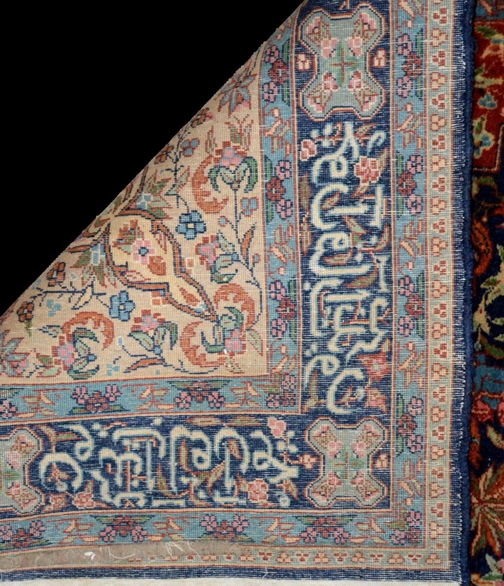 Tabriz Hunting Rug, Indo-persian, 138 X 220 Cm, Hand-knotted Wool Circa 1960-1970, Superb-photo-7