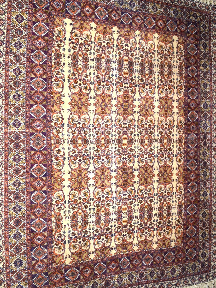 Tapis en laine nouée main, 255 x 355 cm, Maroc, en parfait état, atelier de Marrakech vers 1980-photo-5