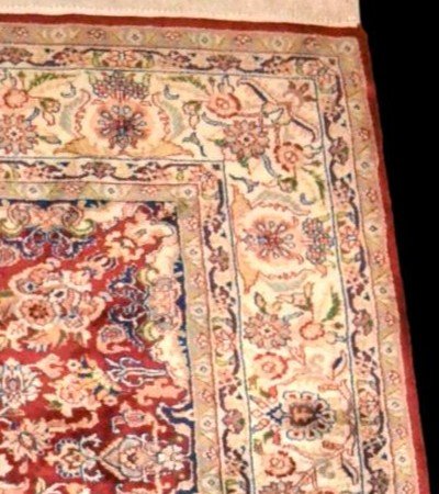 Indo-persian Tabriz Rug, 175 Cm X 230 Cm, Finely Hand-knotted Wool Circa 1980, Perfect Condition-photo-6