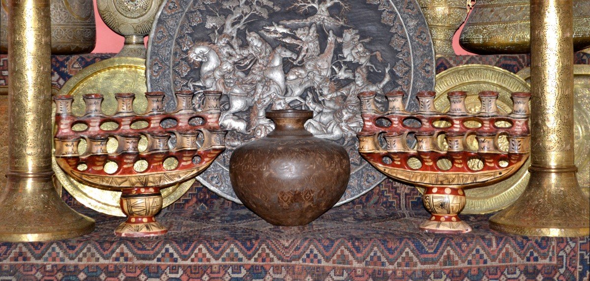 Important Carved Islamic Basin, Ottoman Art, Late 18th Early 19th Century-photo-6