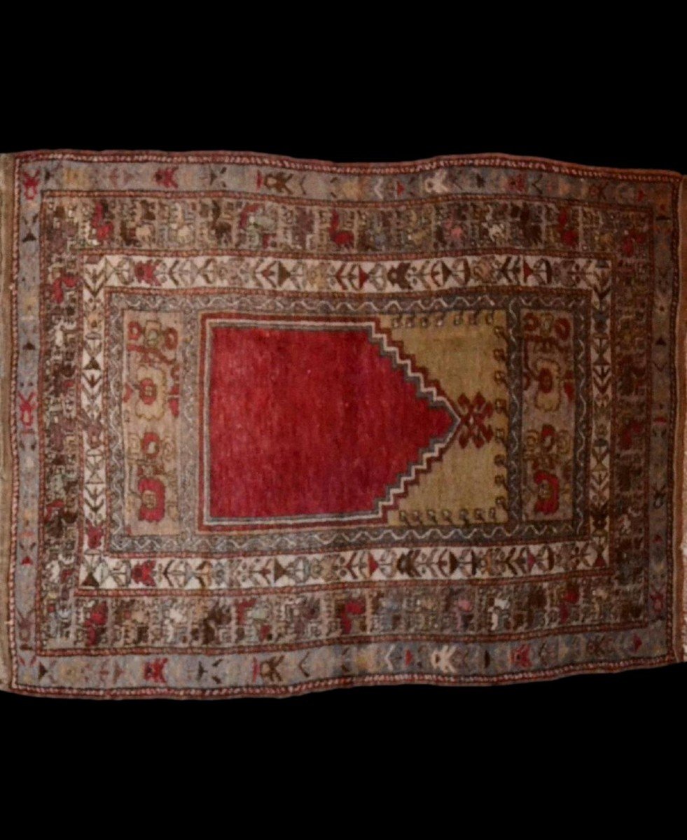 Obruk Rug, Yuruk Tribe, 133 X 174 Cm, Hand-knotted Wool On Wool Circa 1900, Konya Region-photo-2