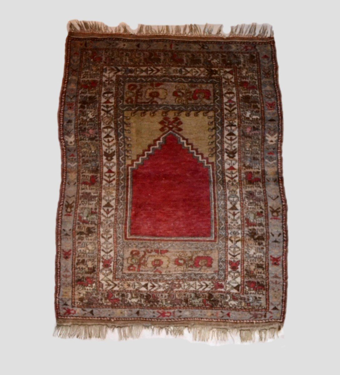 Obruk Rug, Yuruk Tribe, 133 X 174 Cm, Hand-knotted Wool On Wool Circa 1900, Konya Region-photo-3