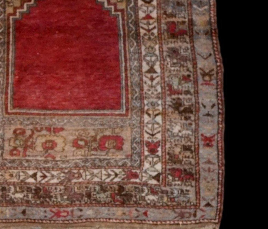 Obruk Rug, Yuruk Tribe, 133 X 174 Cm, Hand-knotted Wool On Wool Circa 1900, Konya Region-photo-4