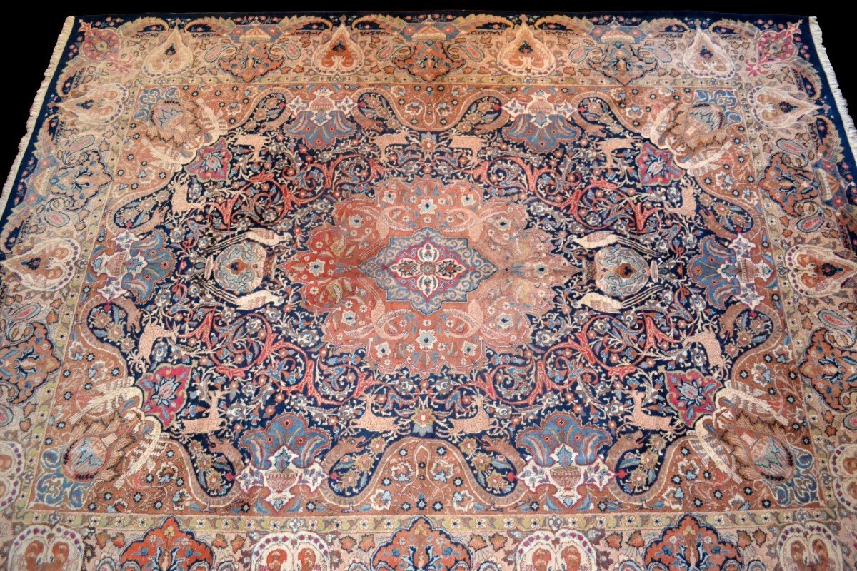 Grand châle en cachemire, 100 x 200 cm, origine Cachemire, décor de Botehs, parfait état-photo-5
