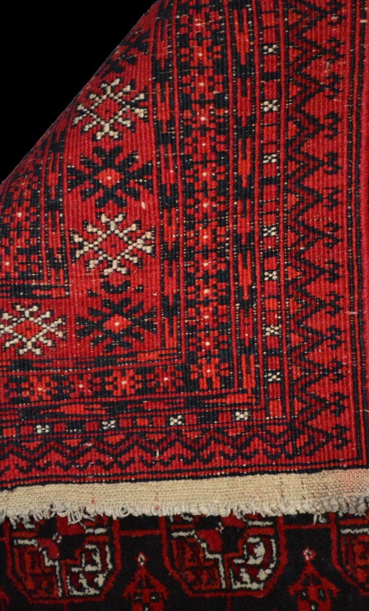 Afghan Rug, 100 Cm X 192 Cm, Hand-knotted Wool In Afghanistan Around 1970, Perfect Condition-photo-6