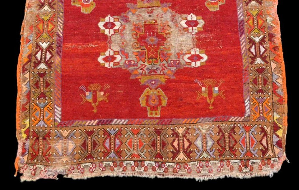 Tapis çal-zeyve ancien, Anatolie, Turquie, 115 x 155 cm, laine, fin du XVIIIème, début XIXème-photo-2