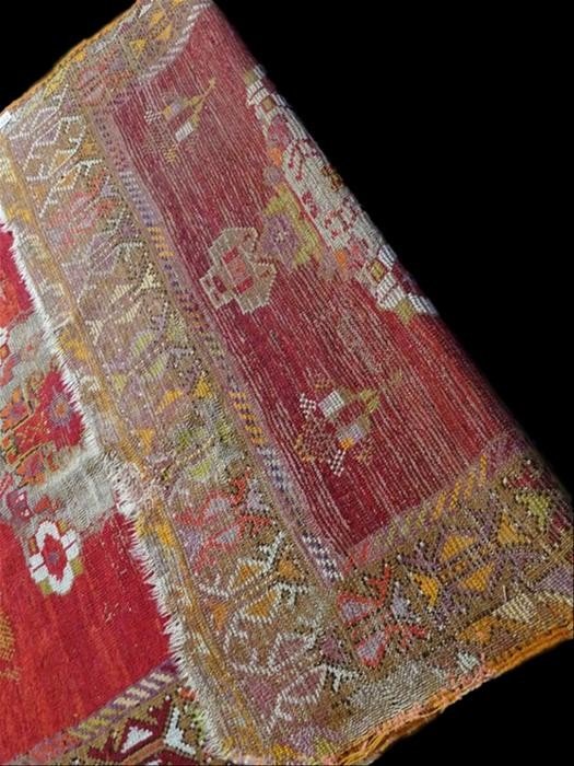 Tapis çal-zeyve ancien, Anatolie, Turquie, 115 x 155 cm, laine, fin du XVIIIème, début XIXème-photo-4