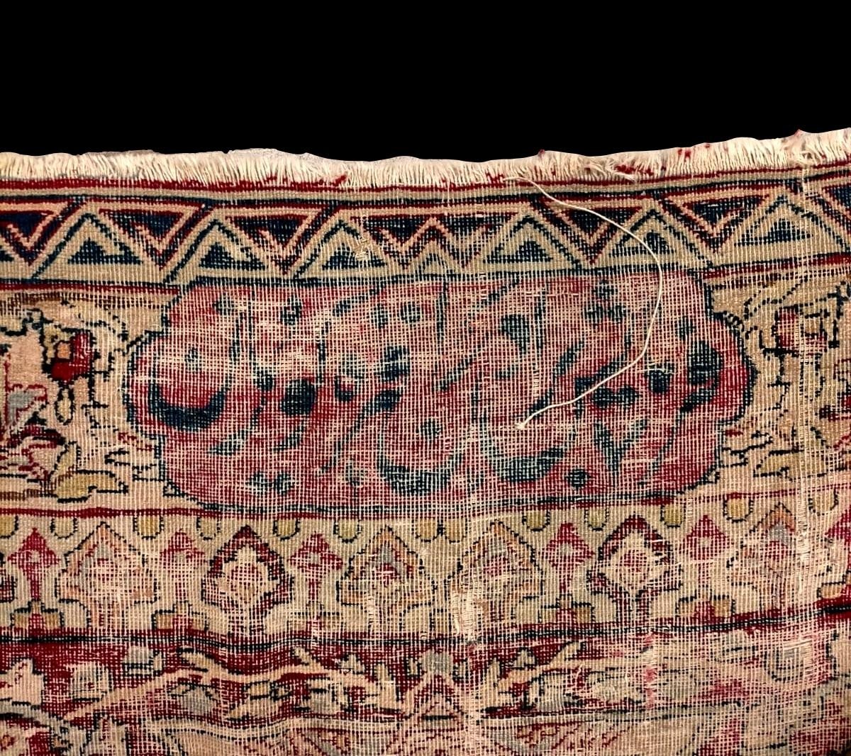 Important Old Kirman, 355 X 457 Cm, Signed, Persia (iran) Circa 1880, Hand-knotted, Museum Quality-photo-2
