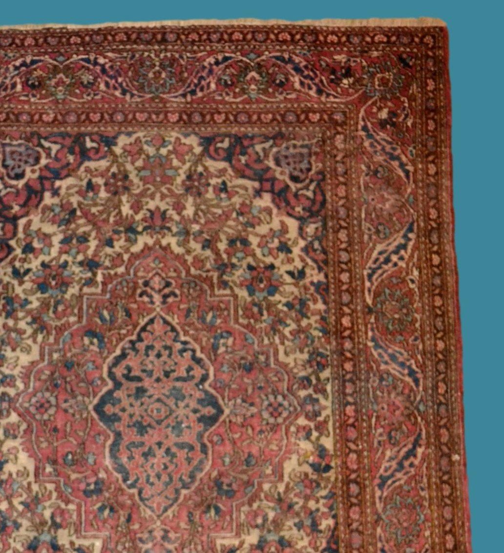 Ispahan ancien, Perse du XIXème, 102 cm x 138 cm, laine nouée main, époque Kadjar, collection-photo-4
