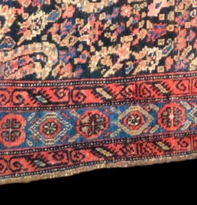 Senneh Rug, Persia From The 19th Century, 117 X 187 Cm, Hand-knotted Wool Decorated With Botehs, Normal Wear-photo-6