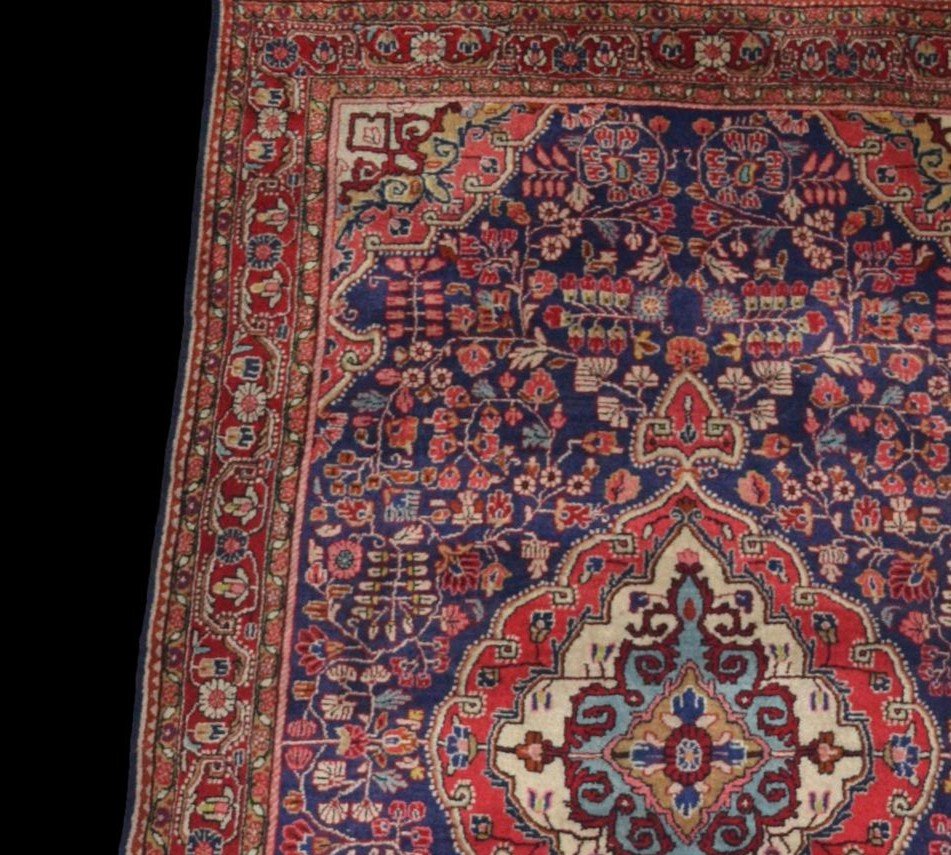 Sarouk Rug, 128 Cm X 215 Cm, Kork Wool Hand Knotted In Iran Circa 1980 In Perfect Condition-photo-1