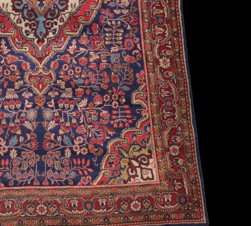 Sarouk Rug, 128 Cm X 215 Cm, Kork Wool Hand Knotted In Iran Circa 1980 In Perfect Condition-photo-5